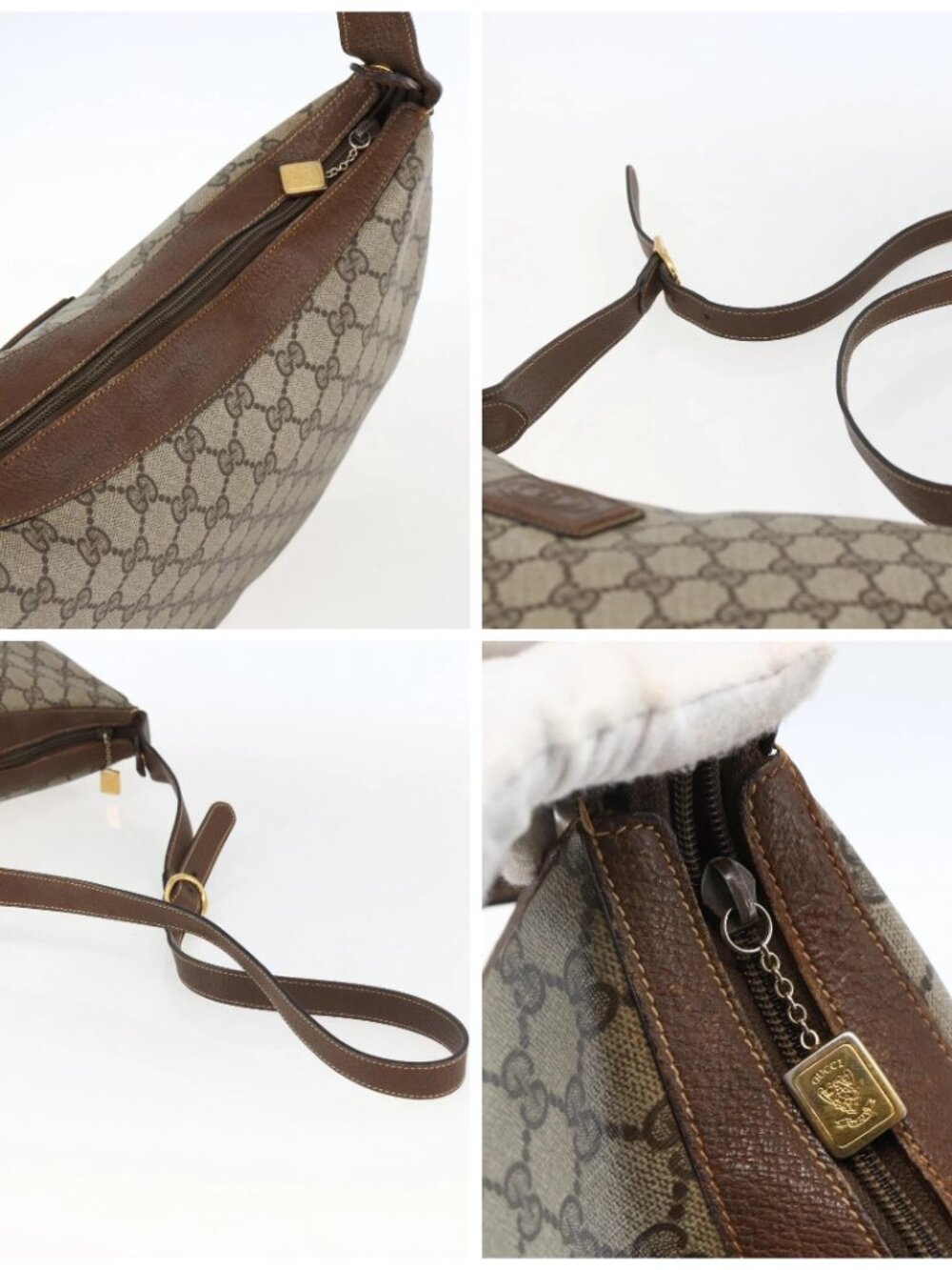 GUCCI GG Supreme Shoulder Bag PVC Beige Gold 001 256 0719 Auth mr2014 - Picture 16 of 16